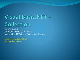 Visual Basic.NET – Collection