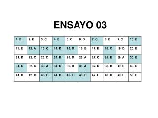 ENSAYO 03