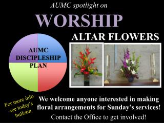 AUMC spotlight on WORSHIP