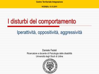 Centro Territoriale Integrazione VICENZA, 13.12.2011