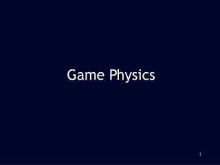Game Physics