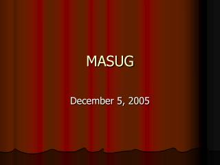 MASUG