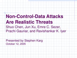 Control-Data Attack