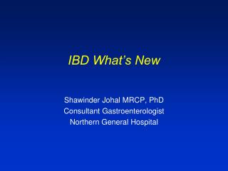 IBD What’s New