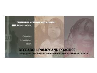 RESEARCH, POLICY AND PRACTICE :