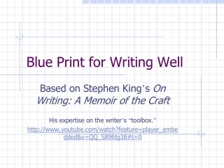 Blue Print for Writing Well