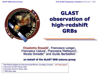 GLAST observation of high-redshift GRBs