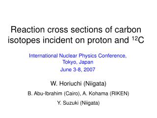 Reaction cross sections of carbon isotopes incident on proton and 12 C
