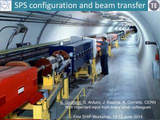 SPS configuration and beam transfer