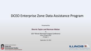 DCEO Enterprise Zone Data Assistance Program