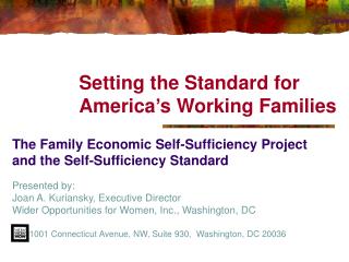 Setting the Standard for America’s Working Families