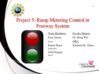 Project 5: Ramp Metering Control in Freeway System