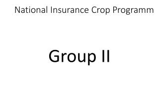 National Insurance Crop Programm