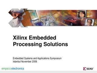 Xilinx Embedded Processing Solutions