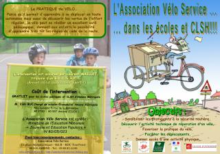 Pour tous renseignements, contactez : Association Vélo Service 13, place Alphonse Fiquet – Bât B – RDC Tour Perret 80 00