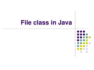 File class in Java