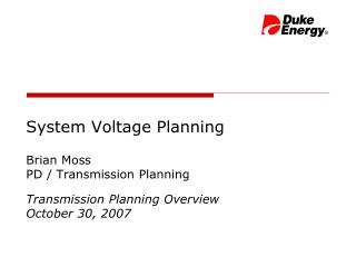 System Voltage Planning
