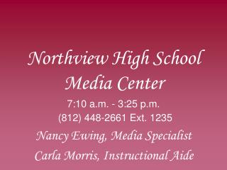 Northview High School Media Center