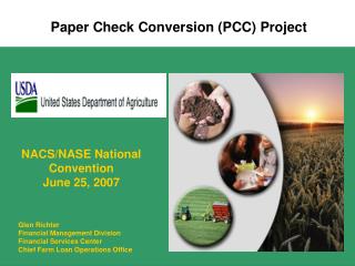 Paper Check Conversion (PCC) Project