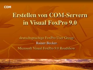 Erstellen von COM-Servern in Visual FoxPro 9.0