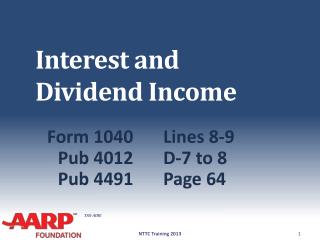 Interest and Dividend Income