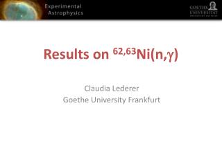 Results on 62,63 Ni(n,  )