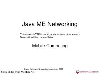 Java ME Networking