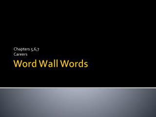 Word Wall Words