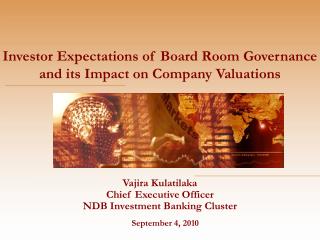Vajira Kulatilaka Chief Executive Officer NDB Investment Banking Cluster