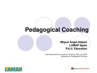 Pedagogical Coaching