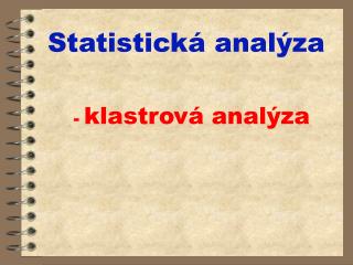 Statistická analýza
