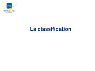 La classification