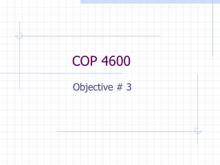 COP 4600