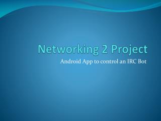 Networking 2 Project