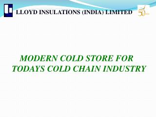 LLOYD INSULATIONS (INDIA) LIMITED