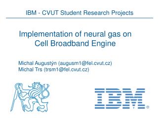 Implementation of neural gas on Cell Broadband Engine