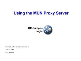 Using the MUN Proxy Server