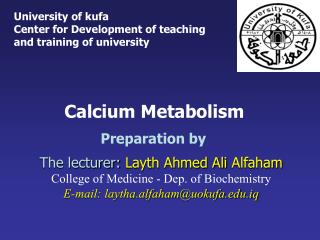 Calcium Metabolism Preparation by