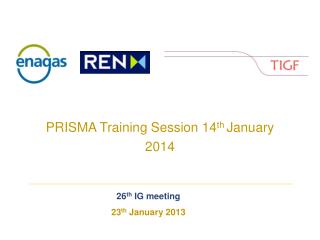 PRISMA Training Session 14 th January 2014