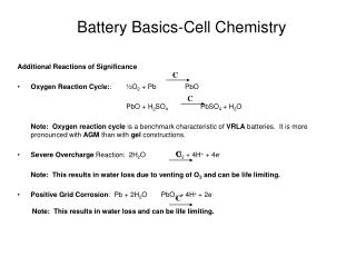 Battery Basics-Cell Chemistry