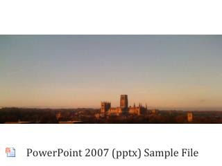 PowerPoint 2007 ( pptx ) Sample File