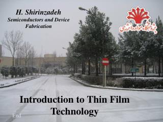 Introduction to Thin Film Technology