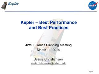 Kepler – Best Performance and Best Practices