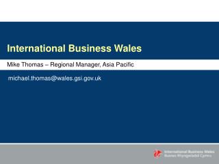 International Business Wales