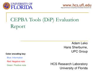 CEPBA Tools (DiP) Evaluation Report