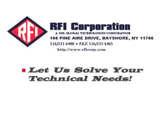 Let Us Solve Your Technical Needs!