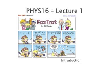 PHYS16 – Lecture 1