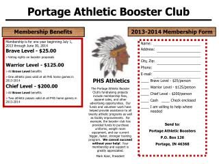 Portage Athletic Booster Club