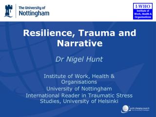 Resilience, Trauma and Narrative