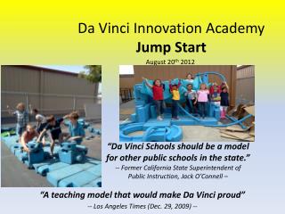Da Vinci Innovation Academy Jump Start